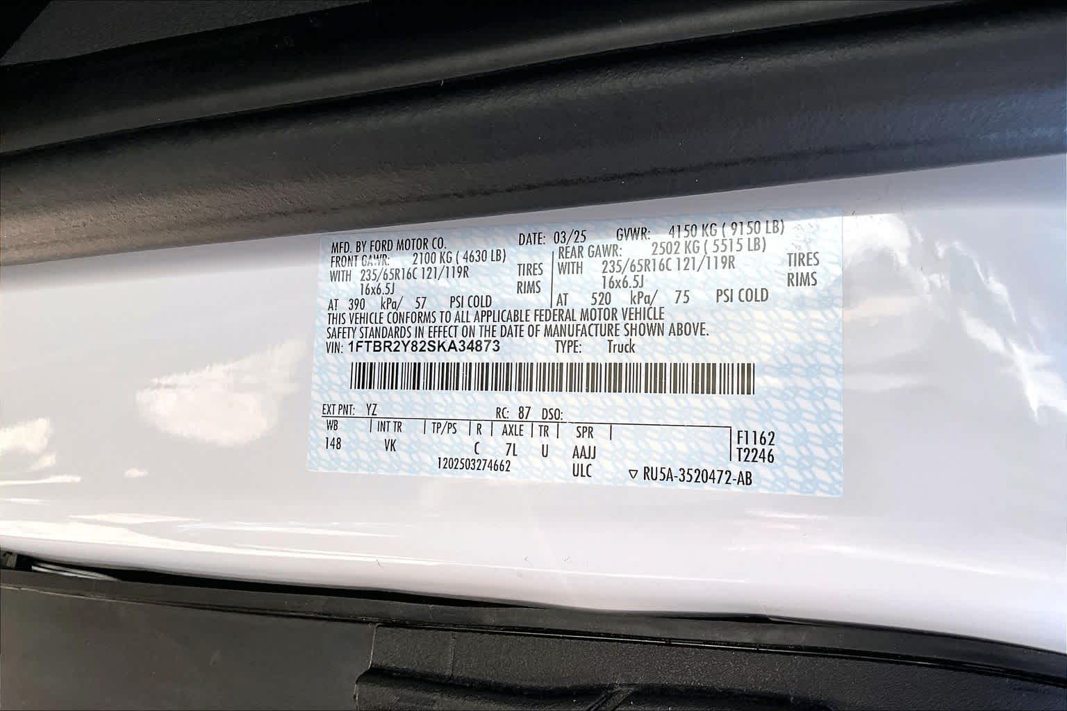 2025 Ford Transit Cargo Van