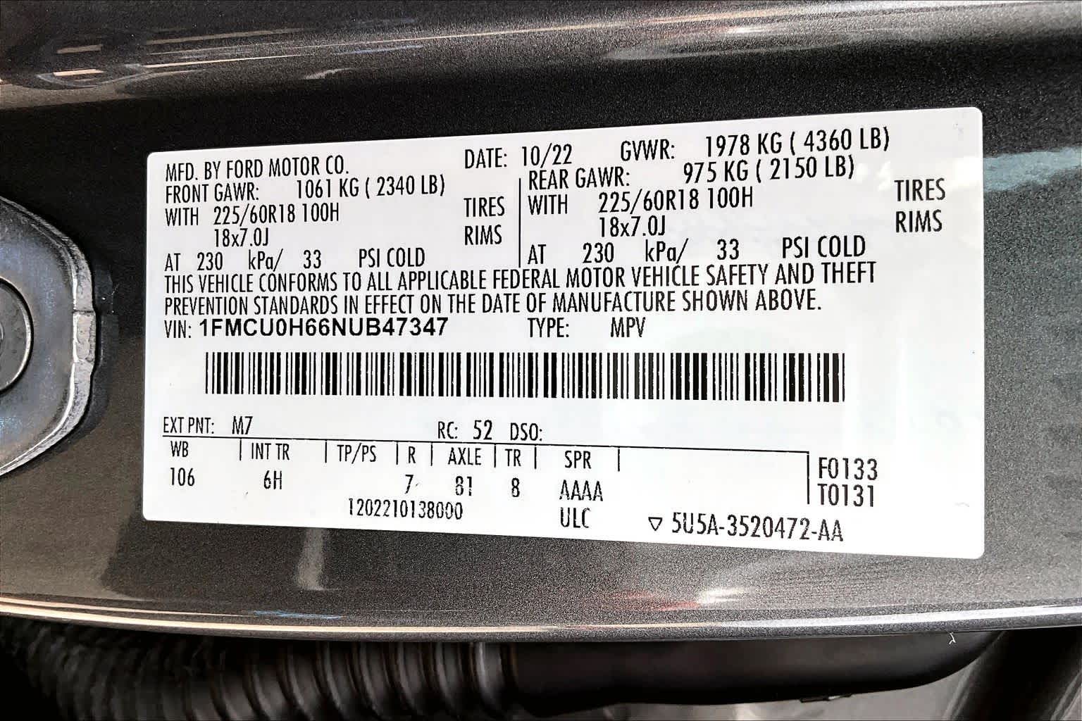 2022 Ford Escape