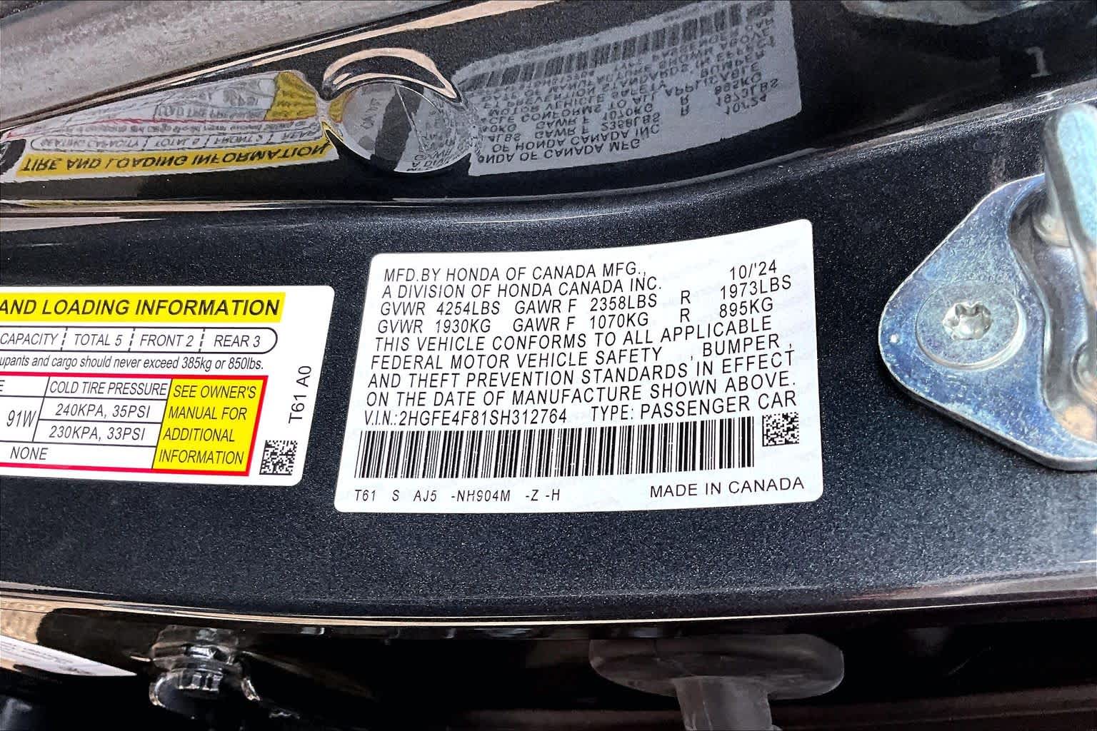 2025 Honda Civic Hybrid