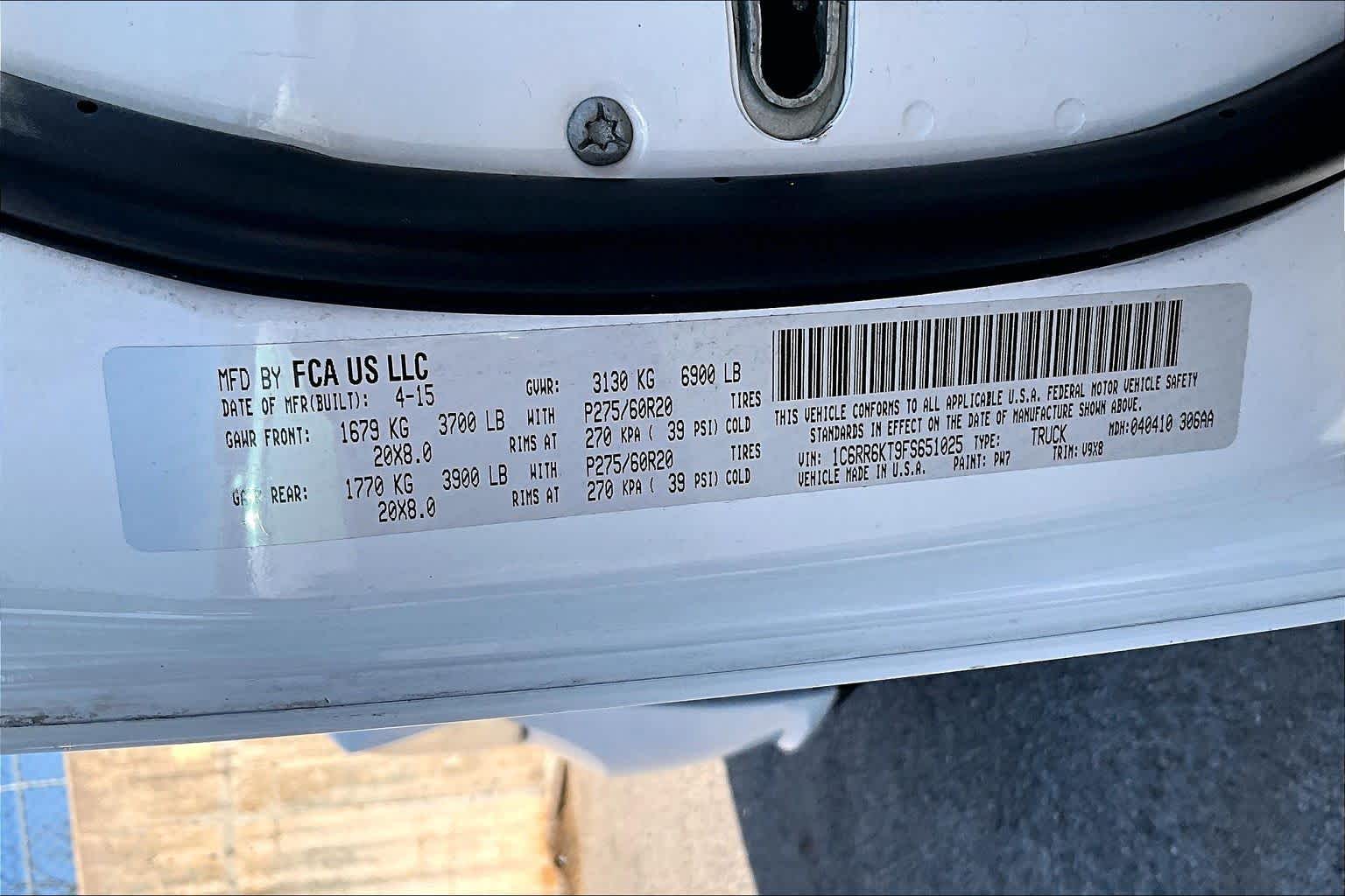 2015 RAM 1500