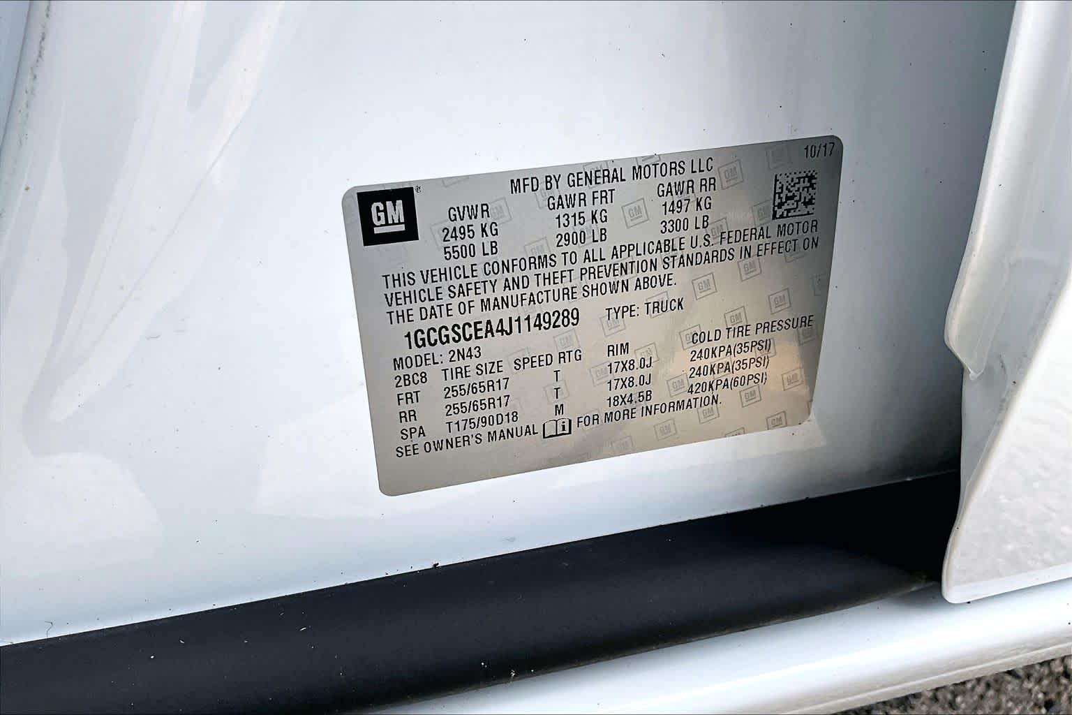 2018 Chevrolet Colorado
