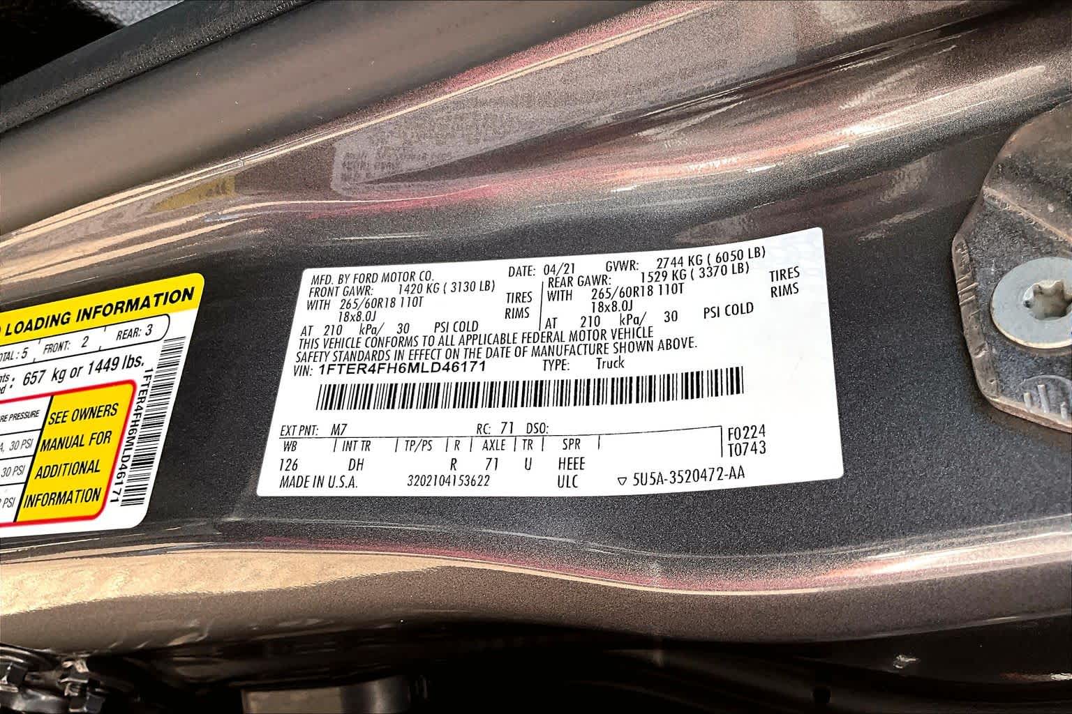 2021 Ford Ranger