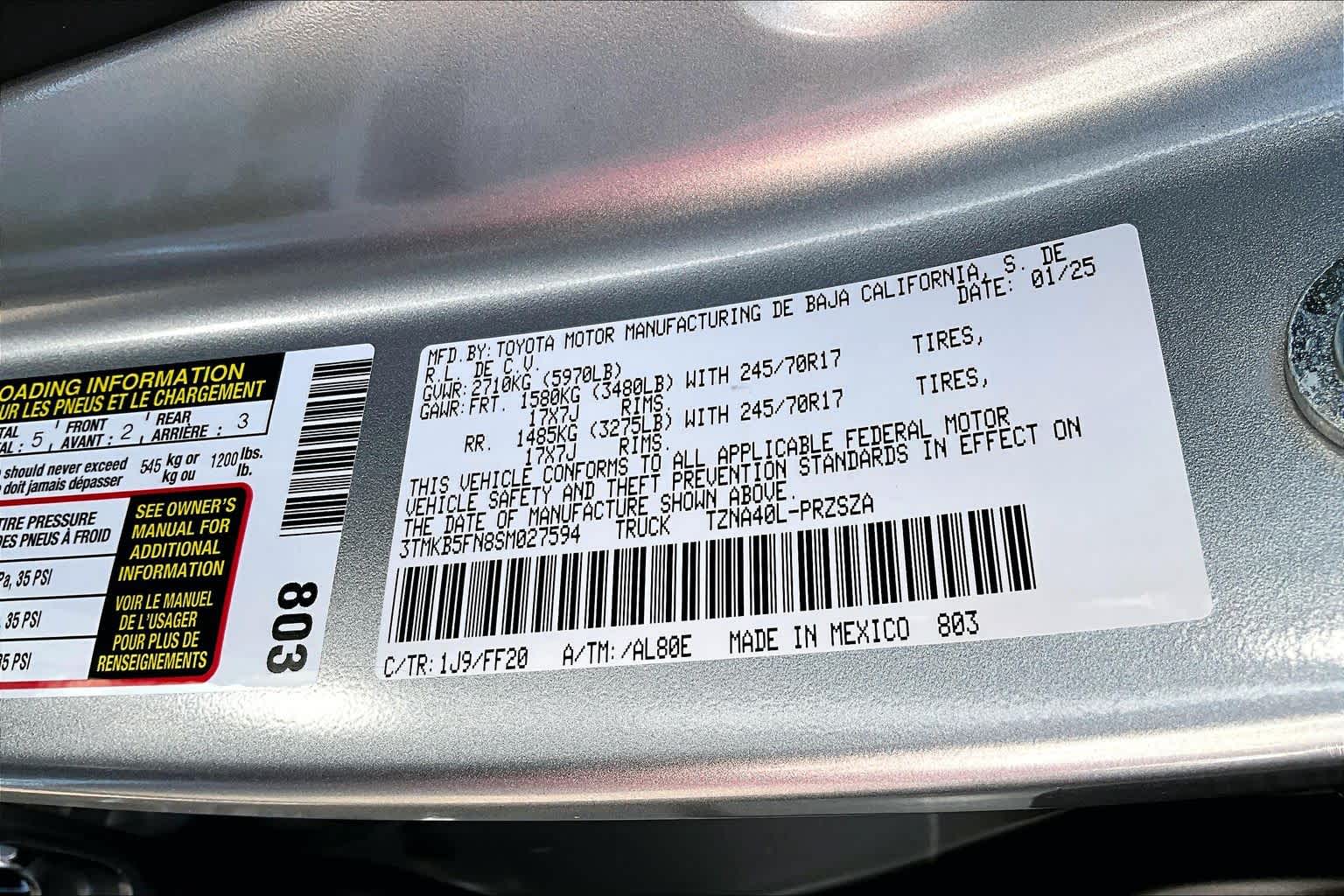 2025 Toyota Tacoma