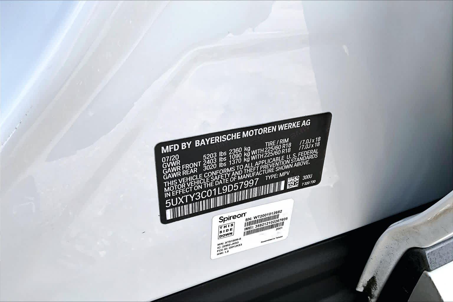 2020 BMW X3 sDrive30i