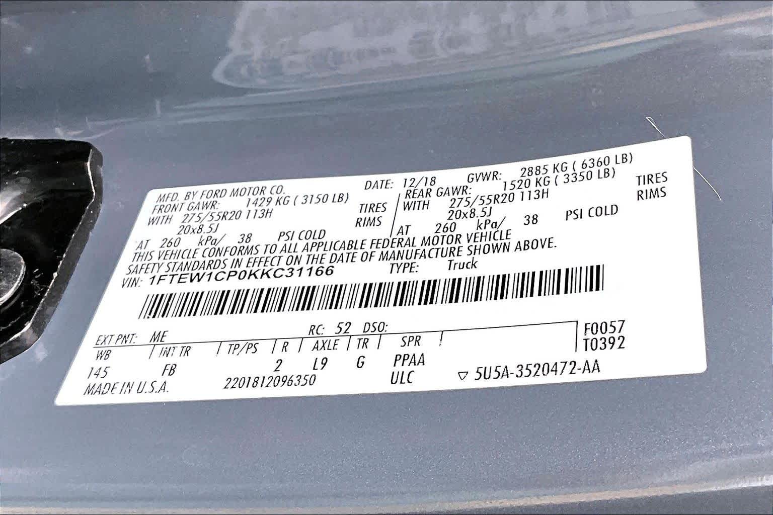 2019 Ford F-150