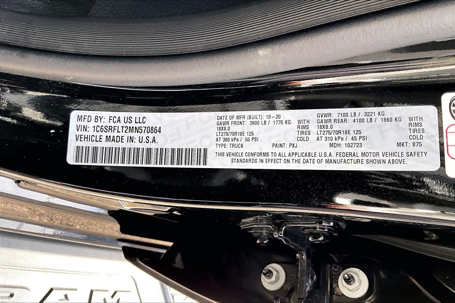 2021 RAM 1500