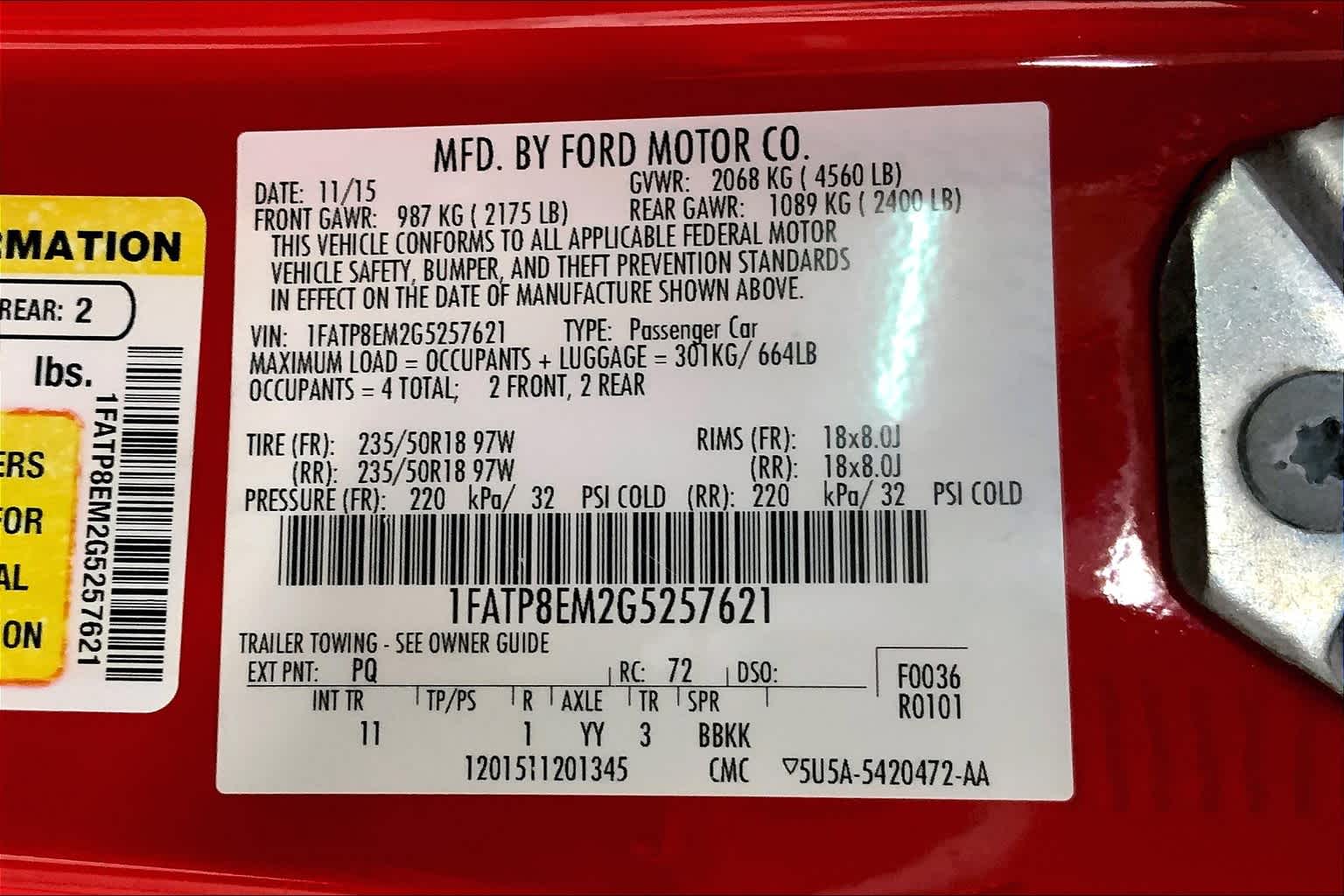 2016 Ford Mustang