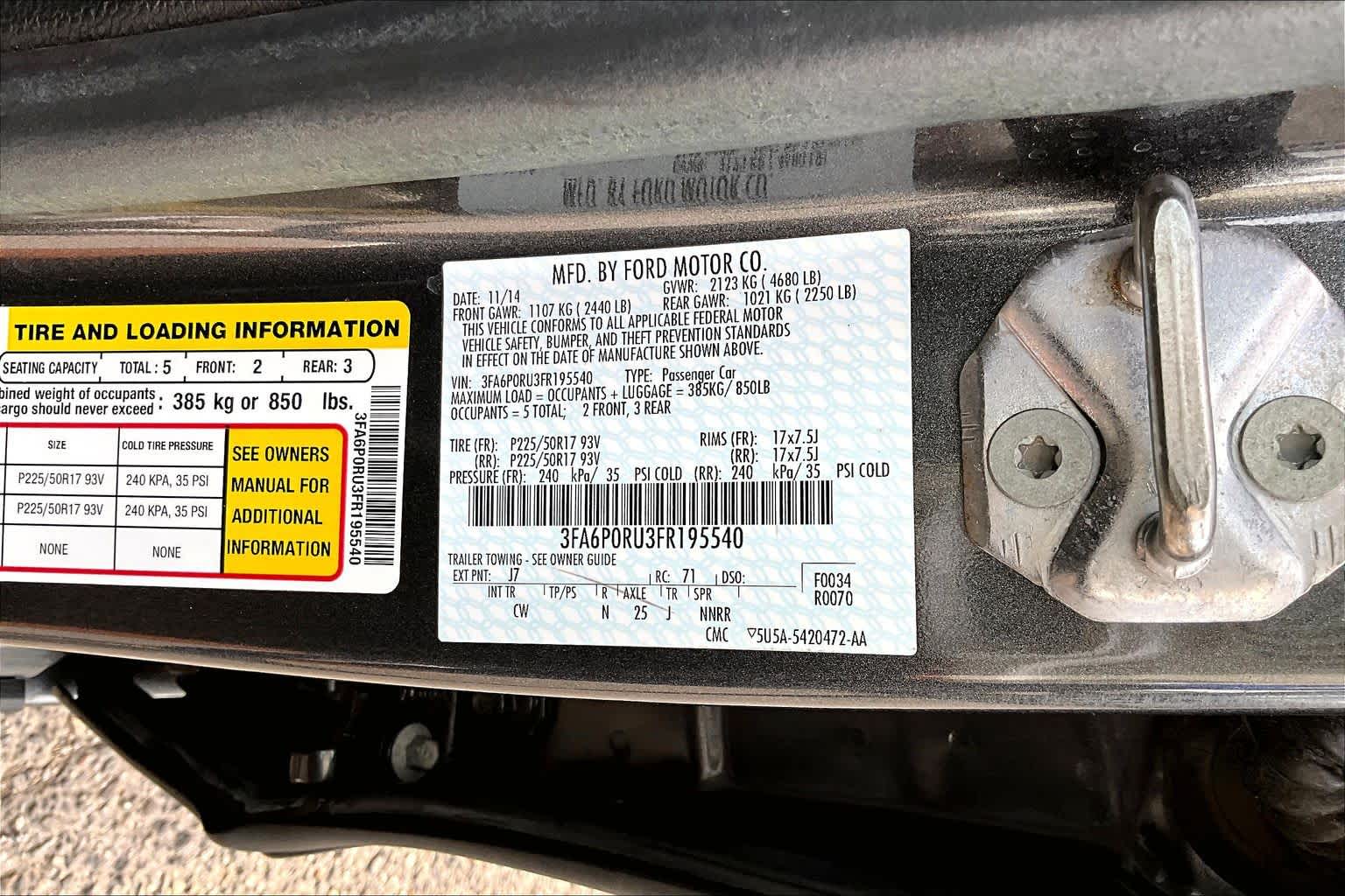 2015 Ford Fusion Hybrid