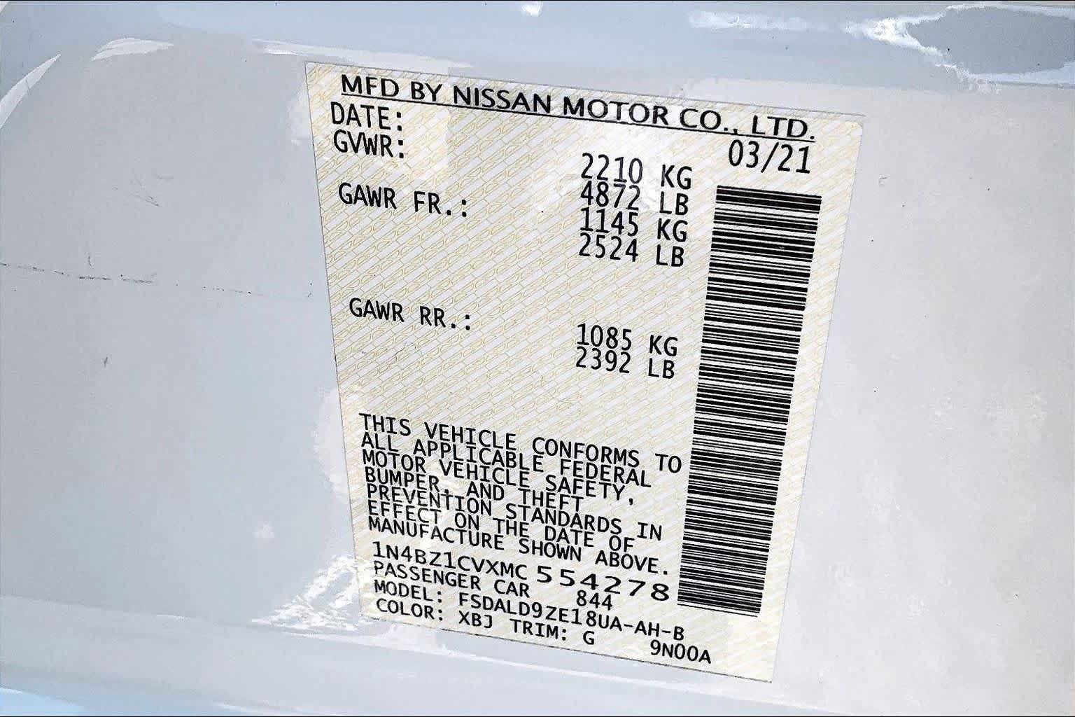 2021 Nissan LEAF