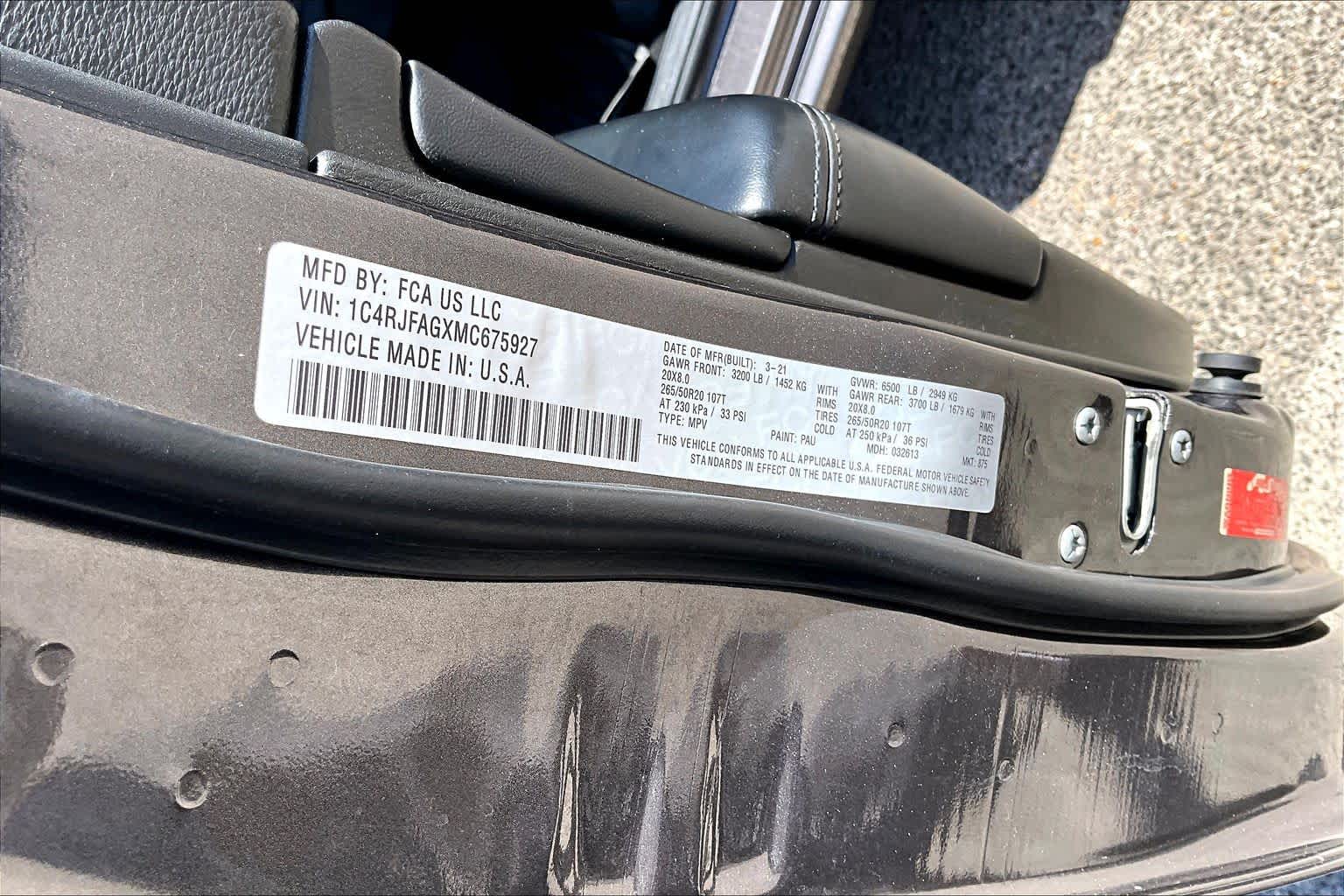 2021 Jeep Grand Cherokee