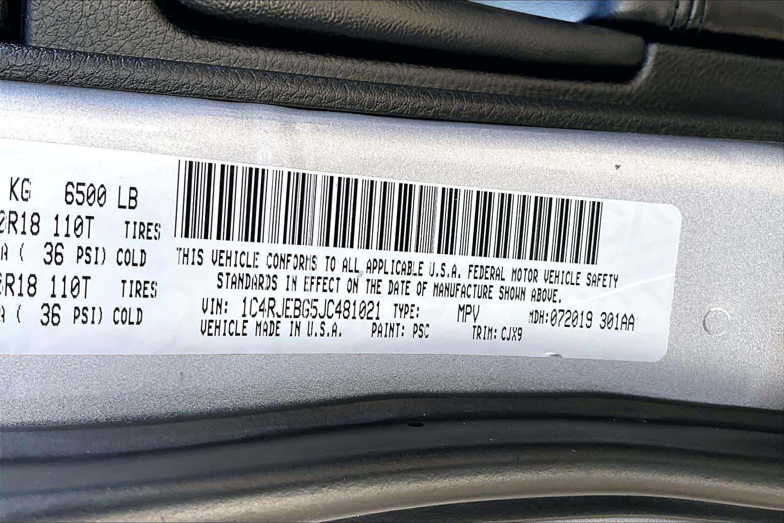 2018 Jeep Grand Cherokee