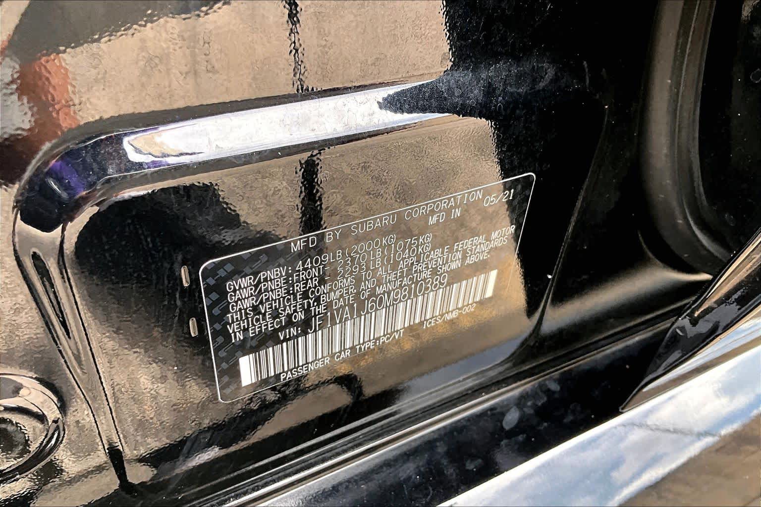 2021 Subaru WRX