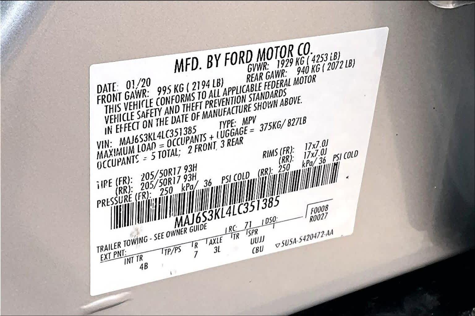 2020 Ford EcoSport
