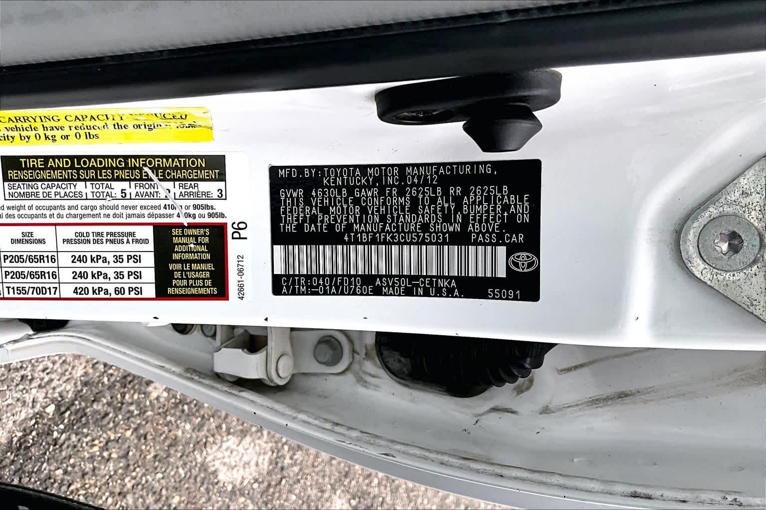 2012 Toyota Camry